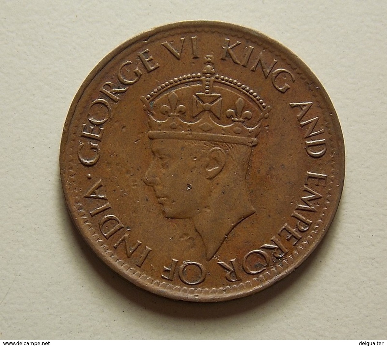 Ceylon 1 Cent 1942 2.3g Type (a Little Concave) - Sri Lanka