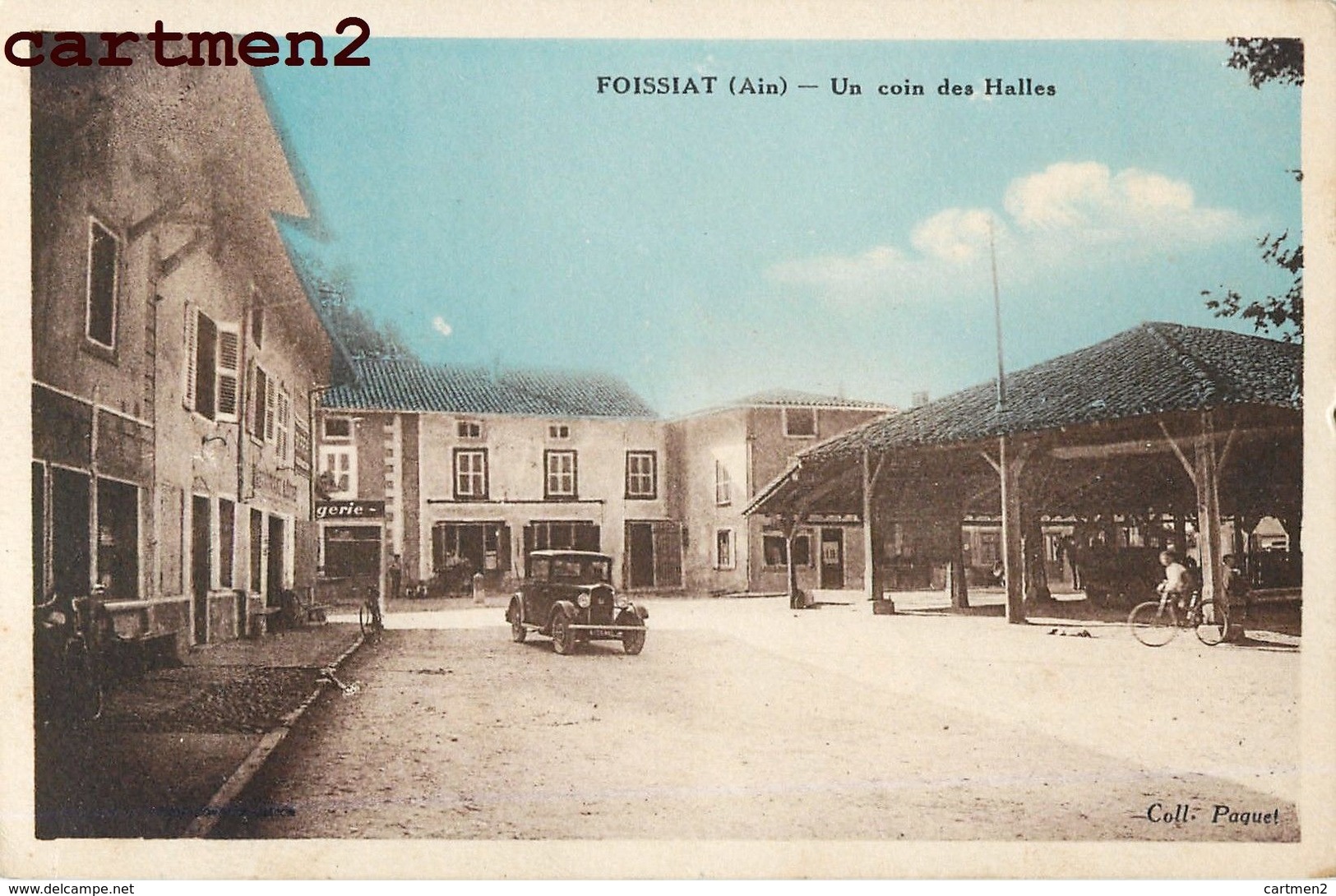 RARE CPA : FOISSIAT UN COIN DES HALLES 01 AIN - Non Classés