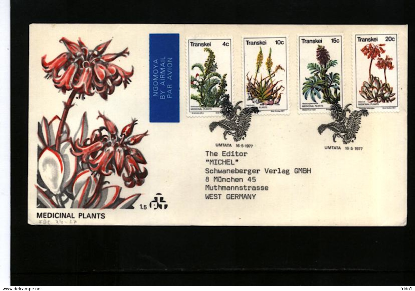 Transkei 1977 Medicinal Plants FDC - Heilpflanzen