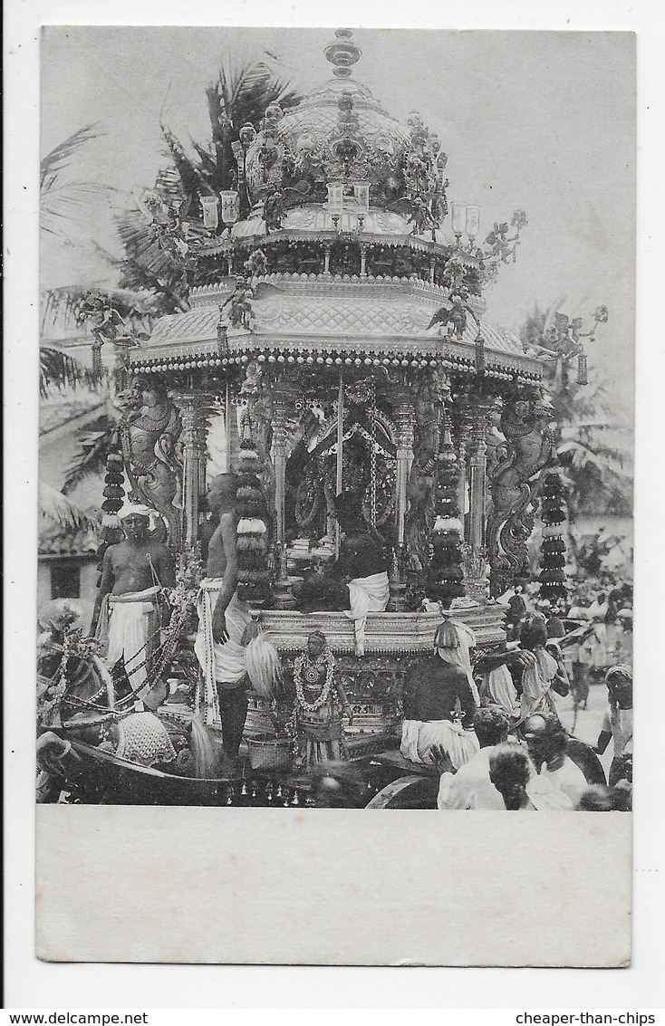 Ceylon - Hindu Vale Festival, Juggarnaut Car - Plate 40 - Sri Lanka (Ceylon)