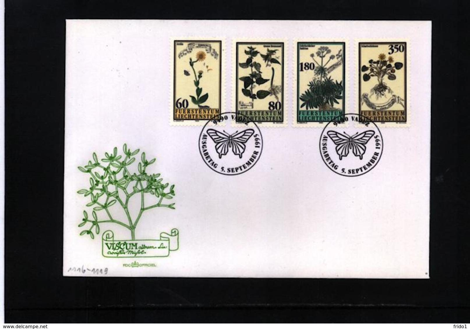 Liechtenstein 1995 Medicinal Plants FDC - Heilpflanzen