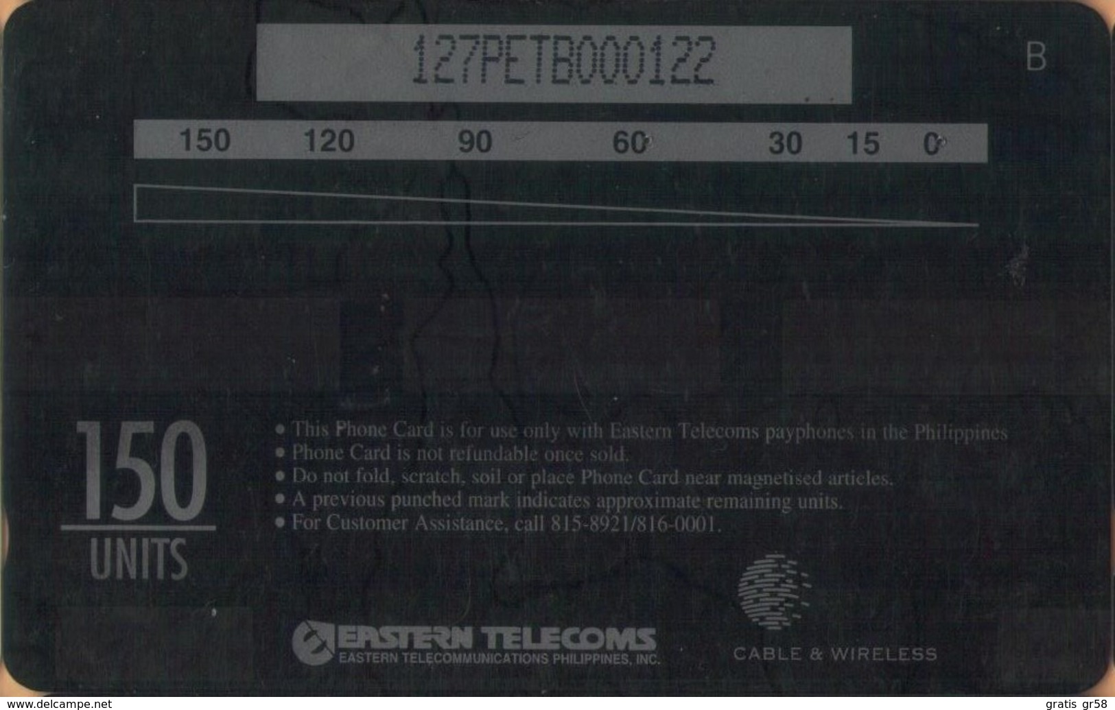 Philippines - Plessey, GPT, Amdel, 127PETB, Music Instrument, 150U, 5,000ex, Used As Scan - Philippinen