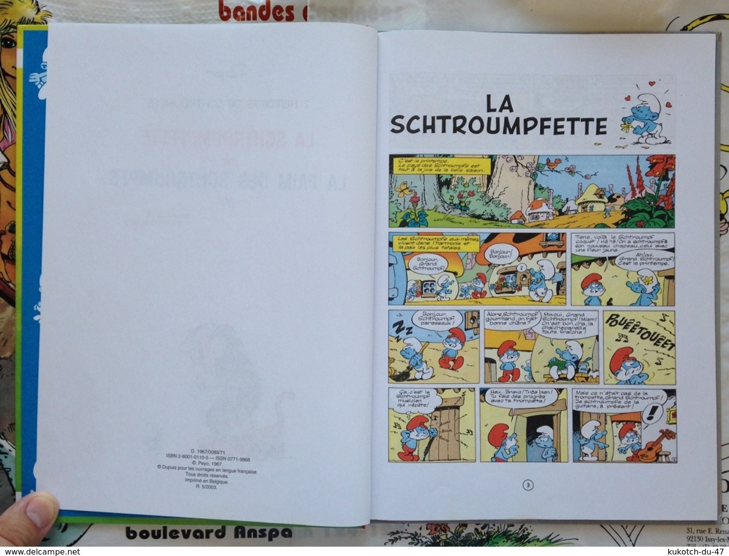 BD Les Schtroumpfs - La Schtroumpfette - Peyo (2003) - Schtroumpfs, Les - Los Pitufos