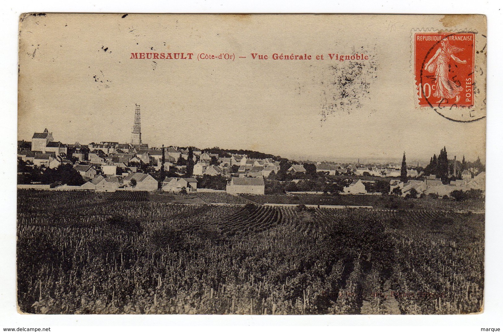 Cpa MEURSAULT Vue Générale Et Vignoble - Meursault