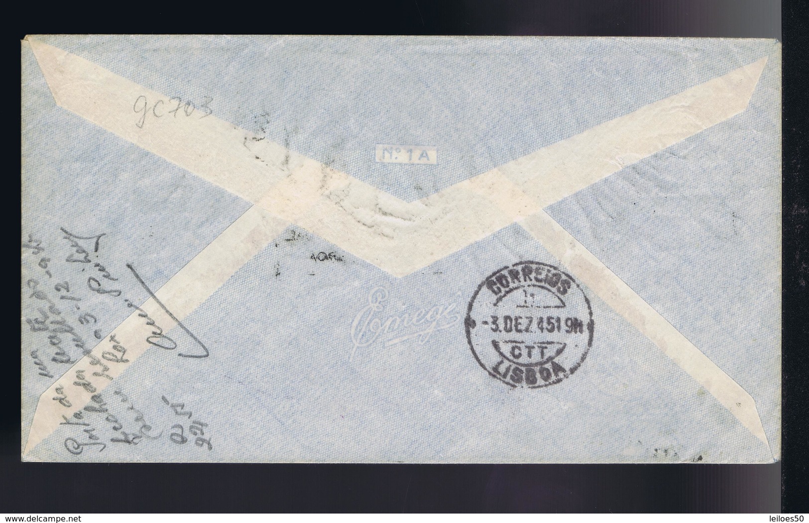 Portugal First Flight 1º VOO POSTAL ( PORTO - LISBOA ) Airmail 1945 #9929 - Lettres & Documents