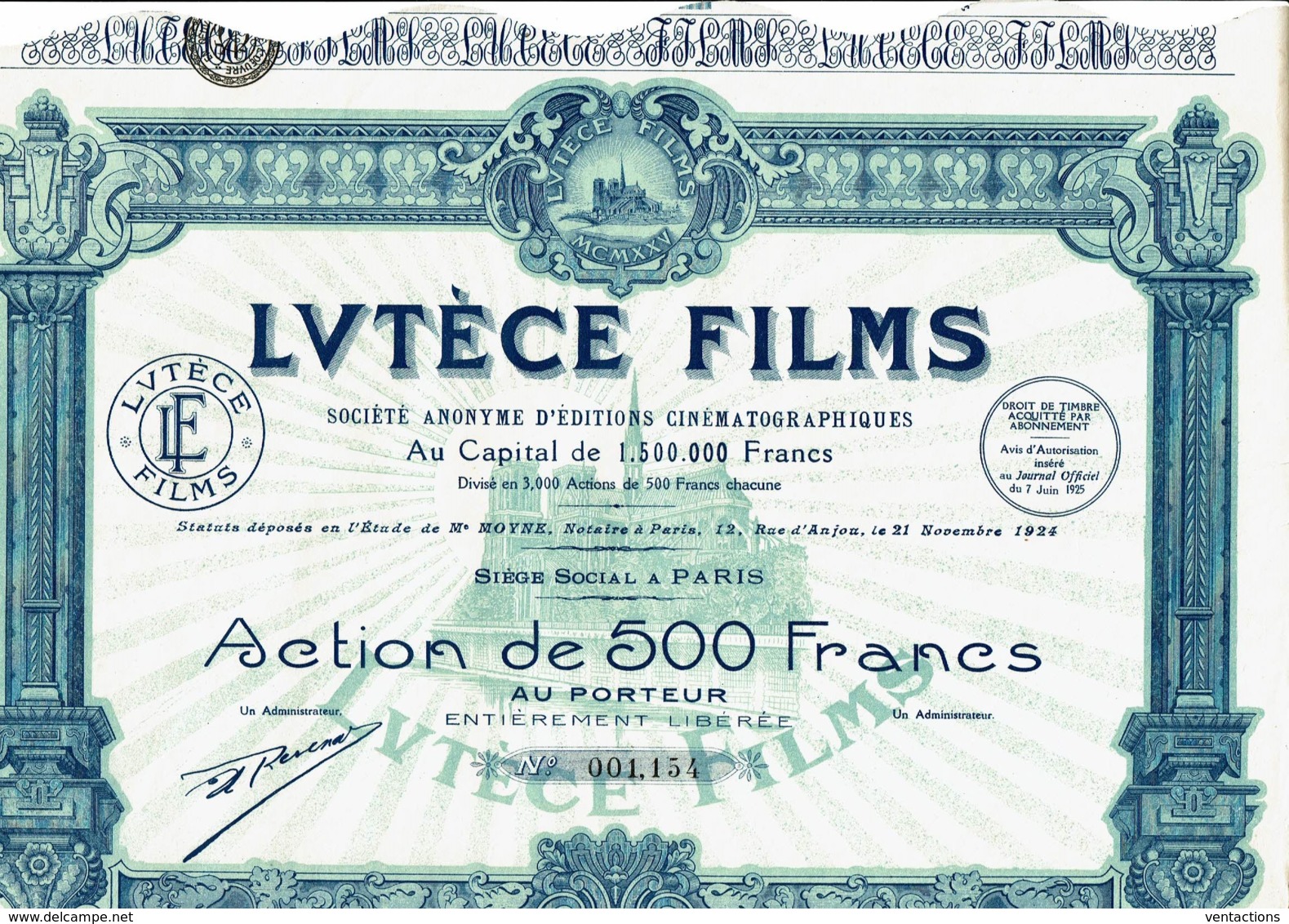 75-LUTECE FILMS. DECO - Autres & Non Classés