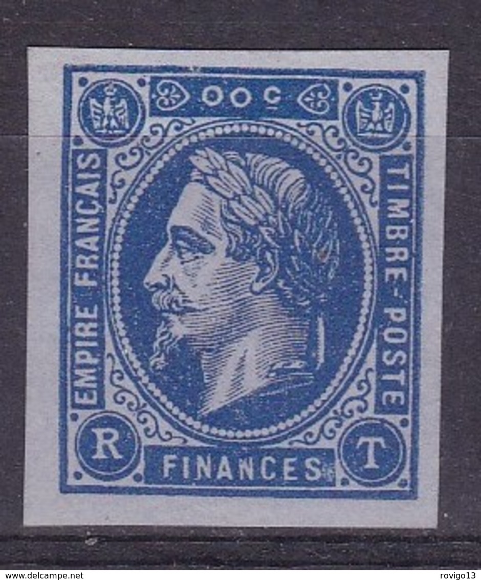 France, Essais - Projet Renard De 1856, Bleu (*) - Autres & Non Classés