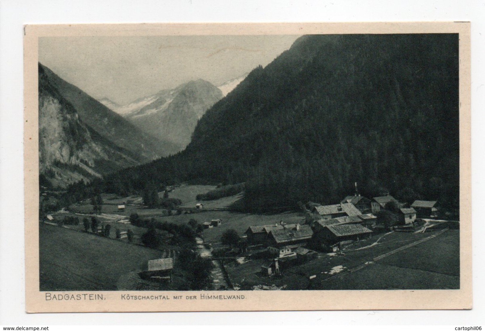 - CPA BAD GASTEIN (Autriche) - Kötschachtal Mit Der Himmelwand - Verlag F. Fuchs N° 22 - - Bad Gastein