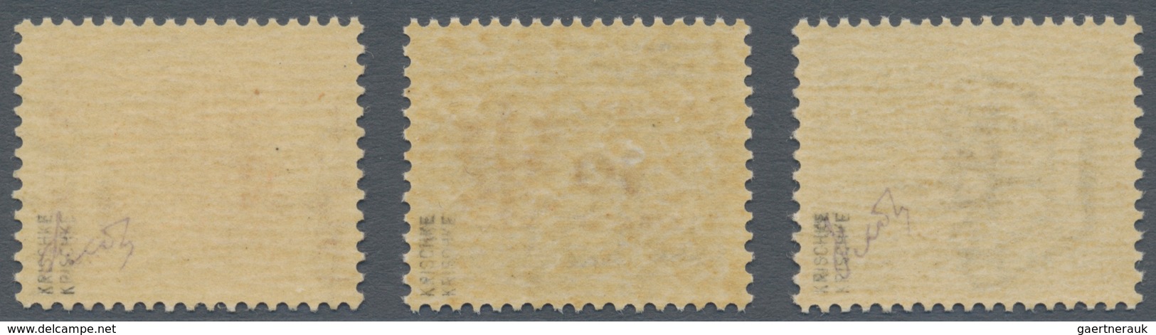 Dt. Besetzung II WK - Laibach - Portomarken: 1944, 5 C Braun Mit Aufdruck ORANGEBRAUN Statt Braun, 3 - Occupation 1938-45