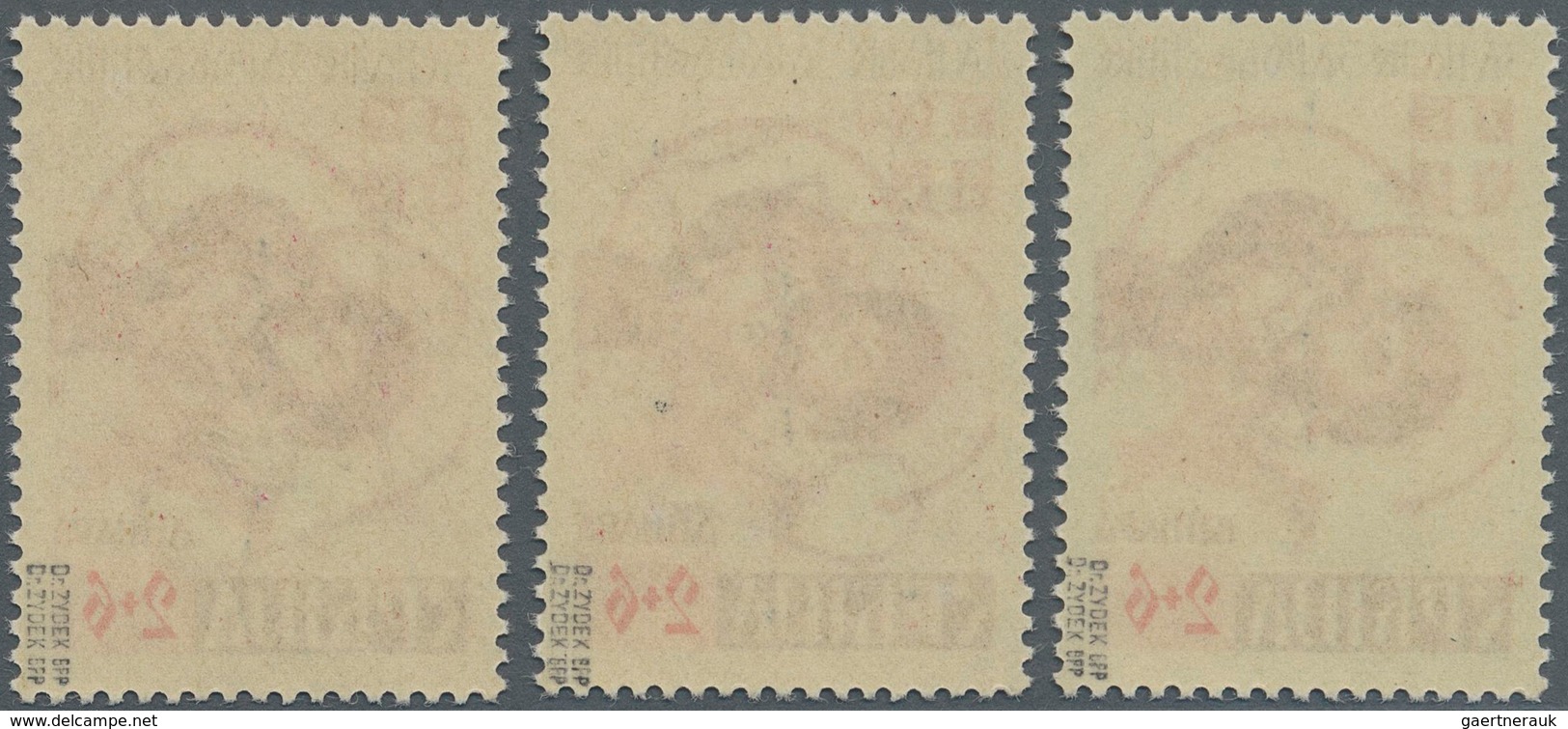 Dt. Besetzung II WK - Serbien: 1941, 2 + 6 D Dkl'bräunlichrot/dunkelrot "Kriegsgefangenenhilfe, 3 Ve - Occupation 1938-45