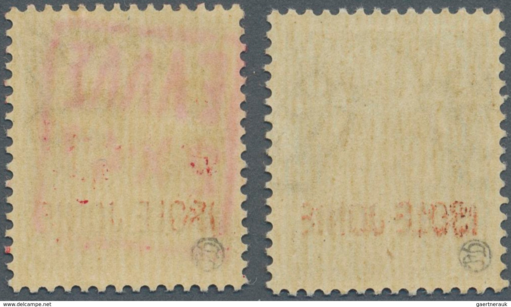 Dt. Besetzung II WK - Zante: 1943, 10 C Schwarzbraun Freimarke, Mit Handstempelaufdruck In Schwarz B - Besetzungen 1938-45