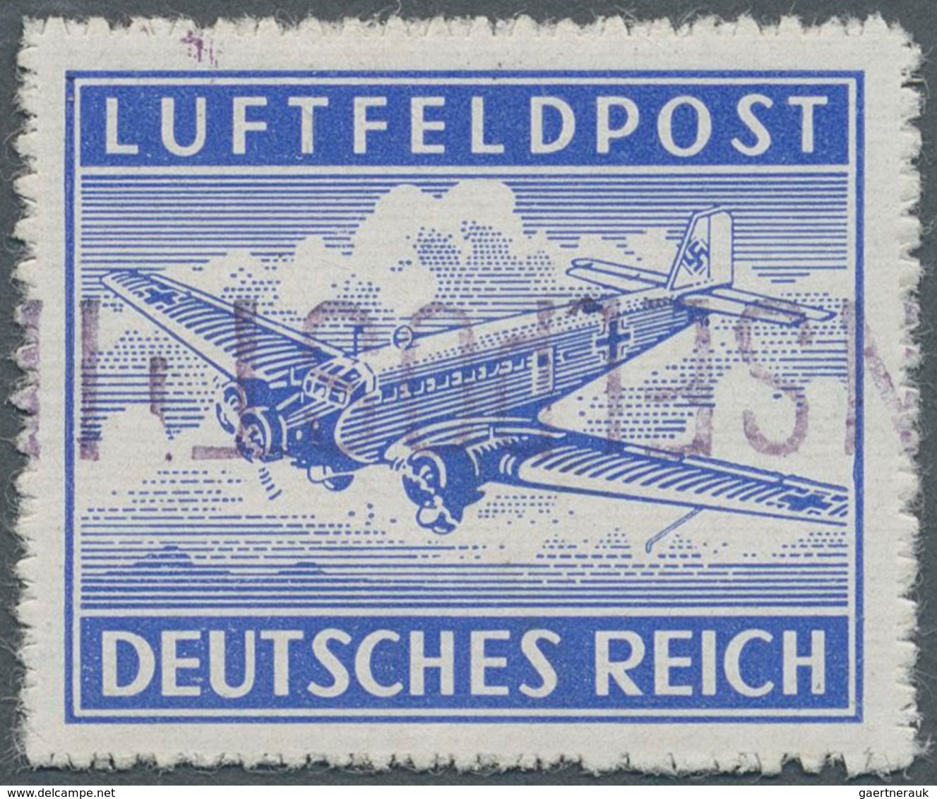 Feldpostmarken: 1944, Insel Leros, Inselpost-Zulassungsmarke, Durchstochen, Mit KOPFSTEHENDEM Hellvi - Autres & Non Classés