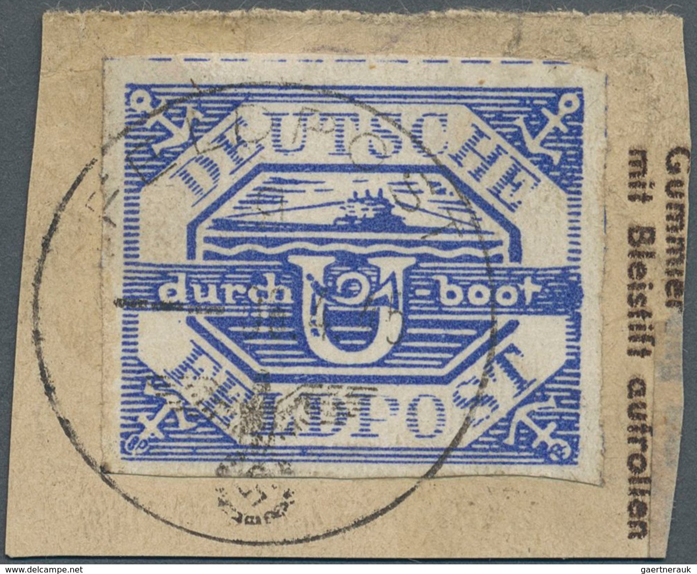 Feldpostmarken: 1945, U-Boot Hela Violettultramarin, Entwertet Mit Vollem Tagesstempel Der FELDPOST - Sonstige & Ohne Zuordnung