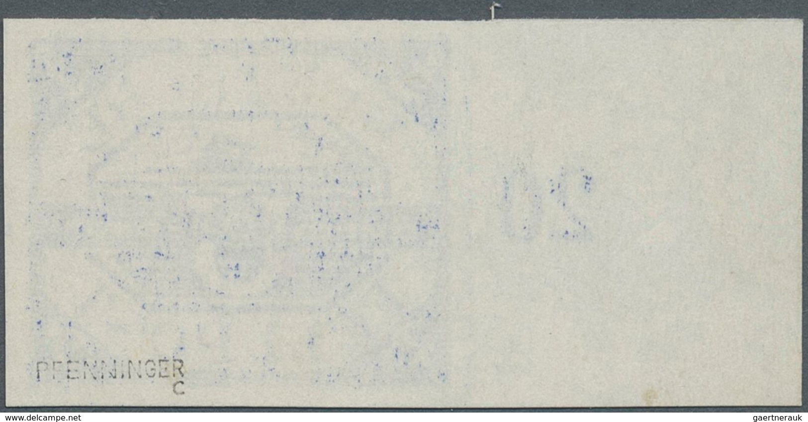 Feldpostmarken: 1945, U-Boot Hela Violettultramarin, Mit Breitem Linken Bogenrand Und Reihen-Zählnum - Autres & Non Classés