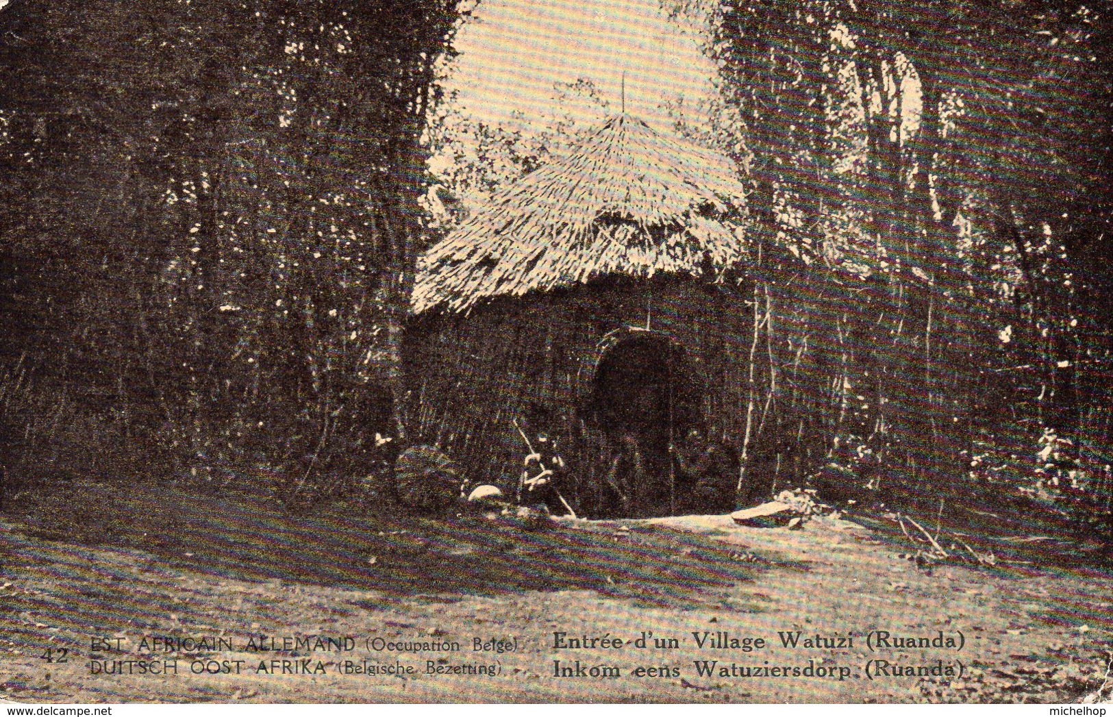 EP N° 12 (vue 42) Expédié De Kigali Vers Bruxelles (Christiaens) Via Bukoba (1921) - Enteros Postales