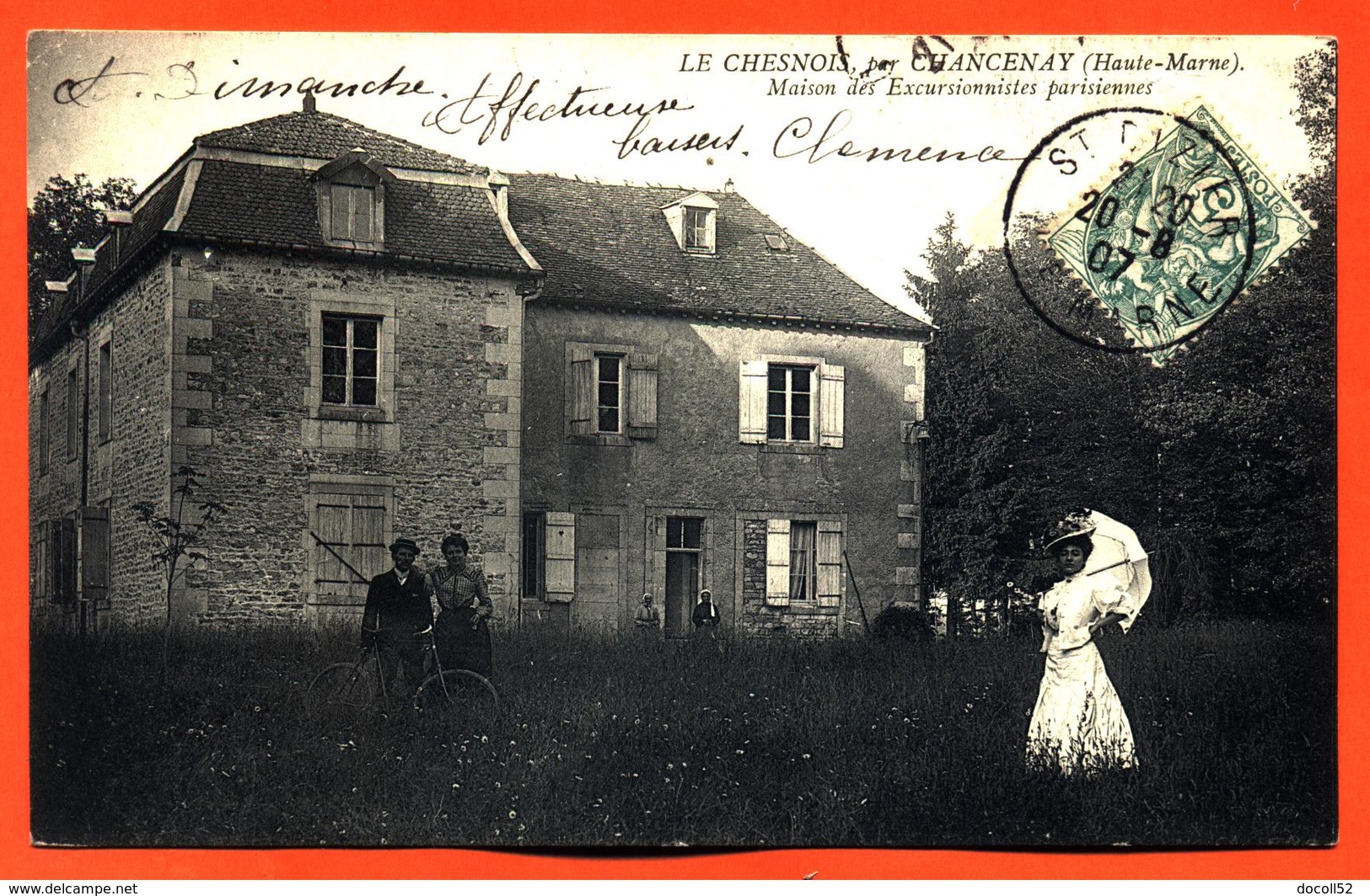 CPA 52 Le Chesnois Par Chancenay " Maison Des Excursionnistes Parisiennes " - Autres & Non Classés