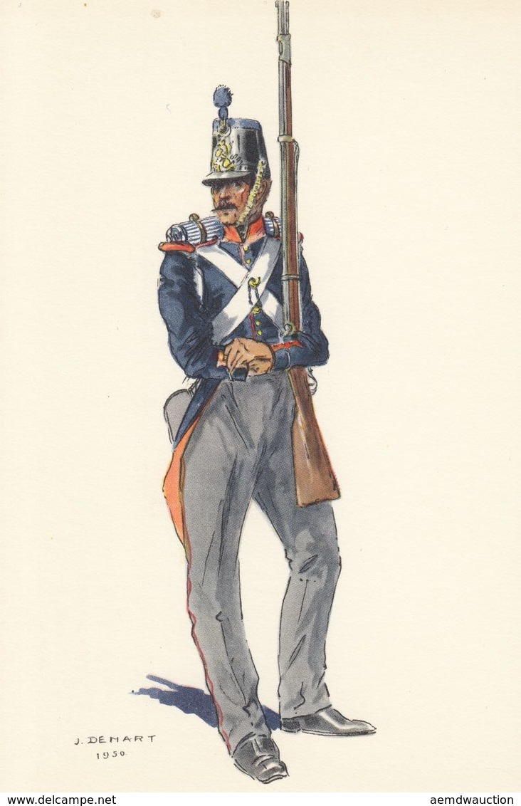 MILITARIA. Uniformes Par J. Demart (nombreux Doubles), - Altri & Non Classificati