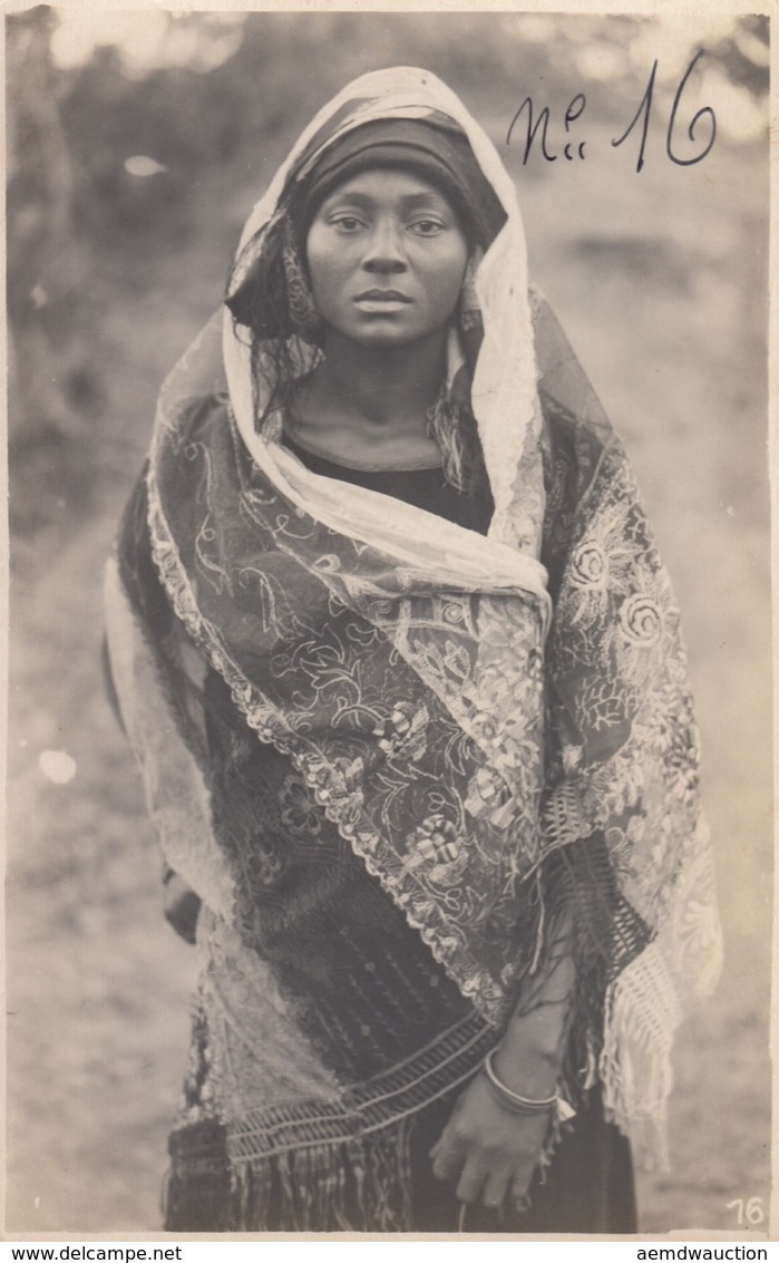 Léopold GABRIEL - 5 Photos Figurant Des Africaines Ou A - Autres & Non Classés