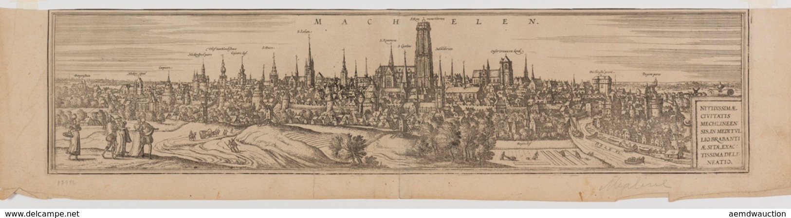 BRAUN & HOGENBERG - Machelen - Nitidissimae Civitatis M - Topographische Karten