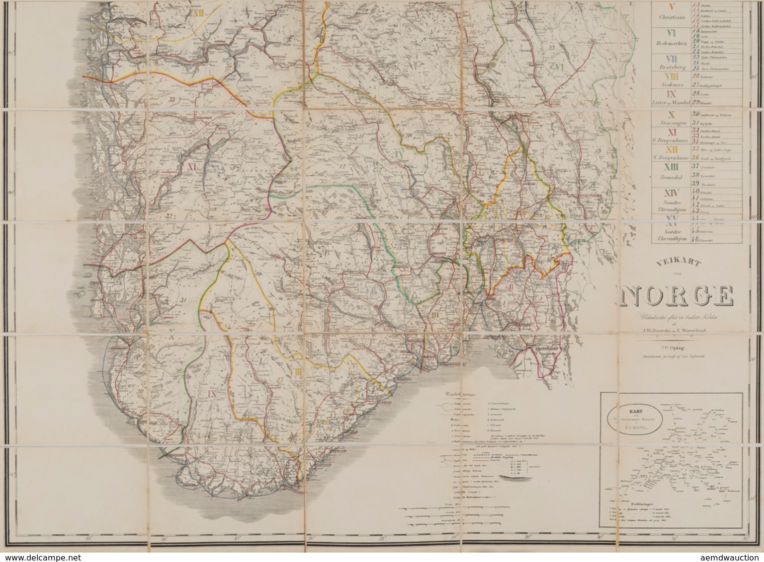 Ulrich HENDSCHEL - Post- Und Reise-Karte Von Deutschlan - Topographische Karten