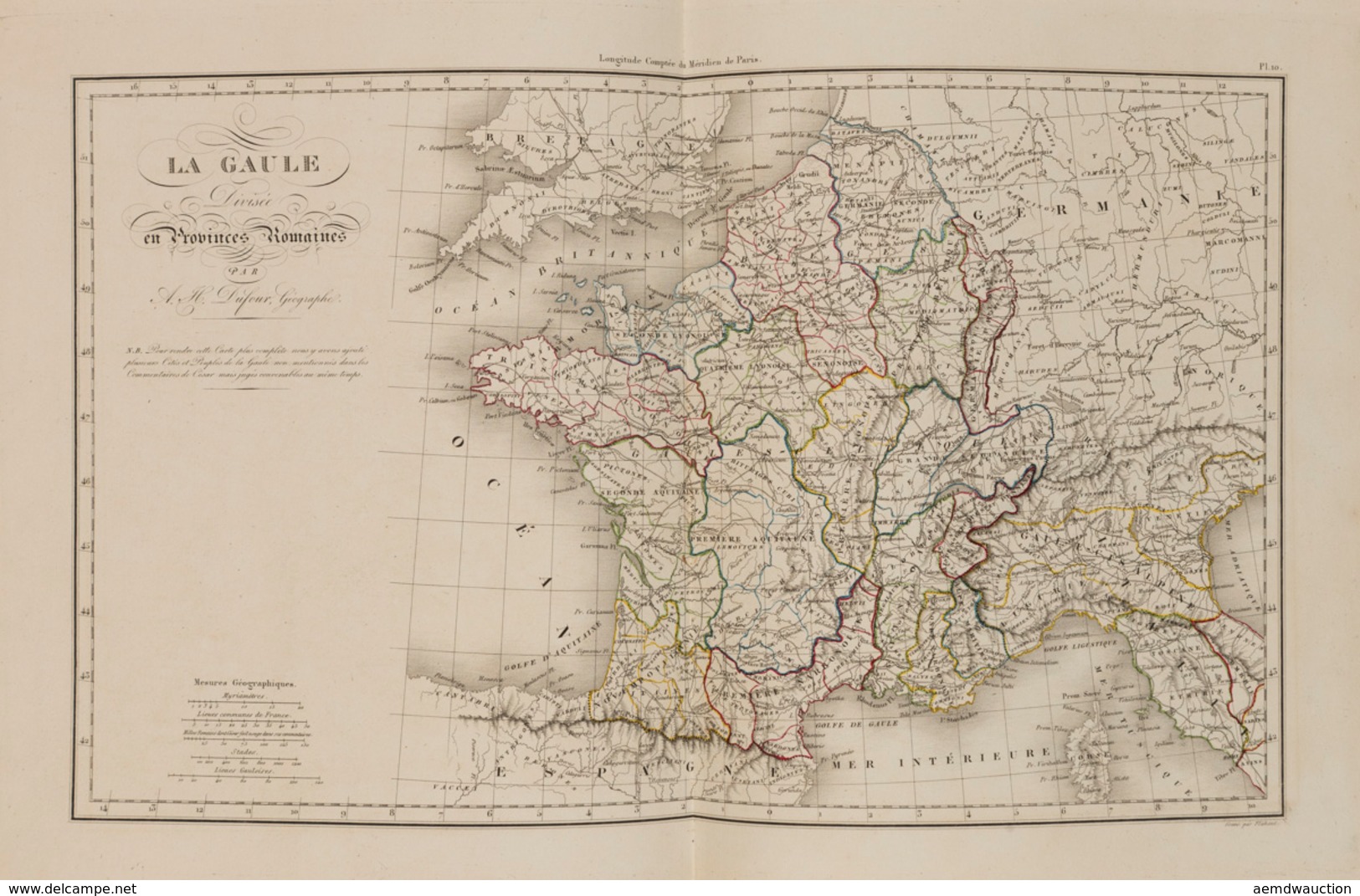 LETRONNÉ - Atlas De Géographie Ancienne, Pour Servir à - Cartes Topographiques