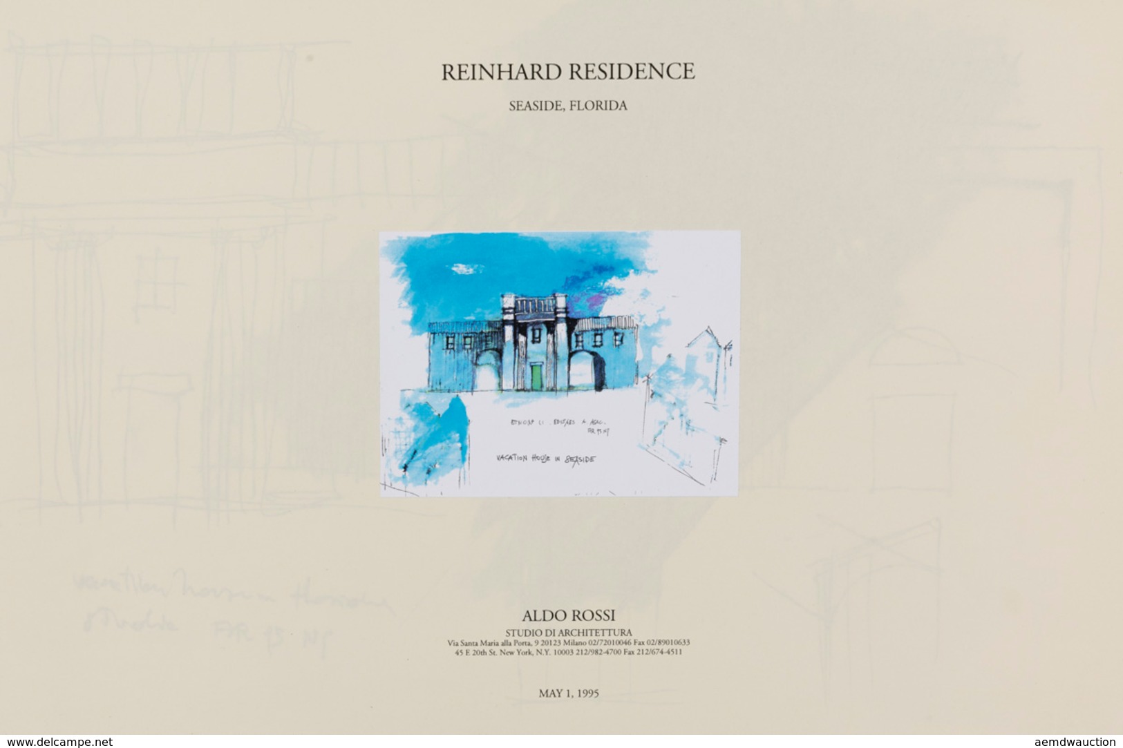 [USA] Aldo ROSSI - Reinhard Residence. Seaside, Florida - Zonder Classificatie