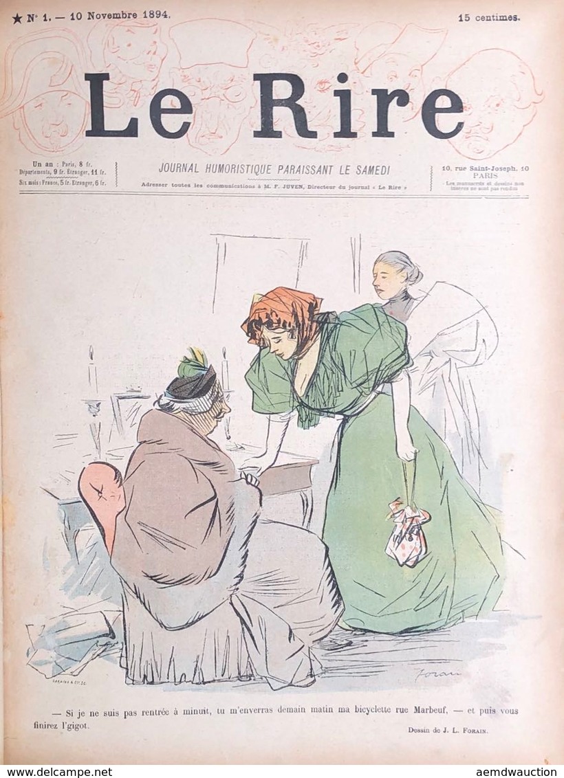 LE RIRE. Journal Humoristique Paraissant Le Samedi. Liv - Non Classificati