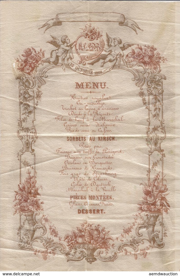 MENUS. Environ 80 Menus, La Majorité Du Début Du XXe Si - Non Classificati