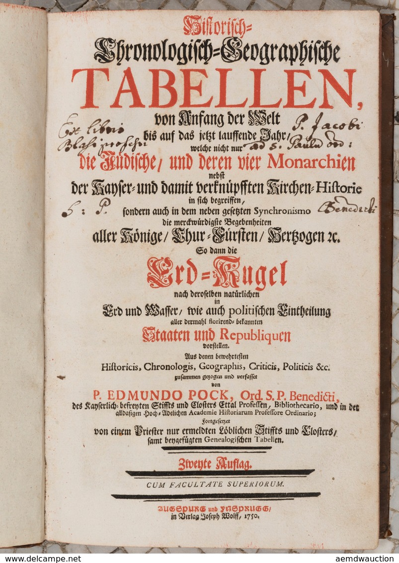 Edmund POK - Historisch-Chronologisch-Geographische Tab - Sonstige & Ohne Zuordnung