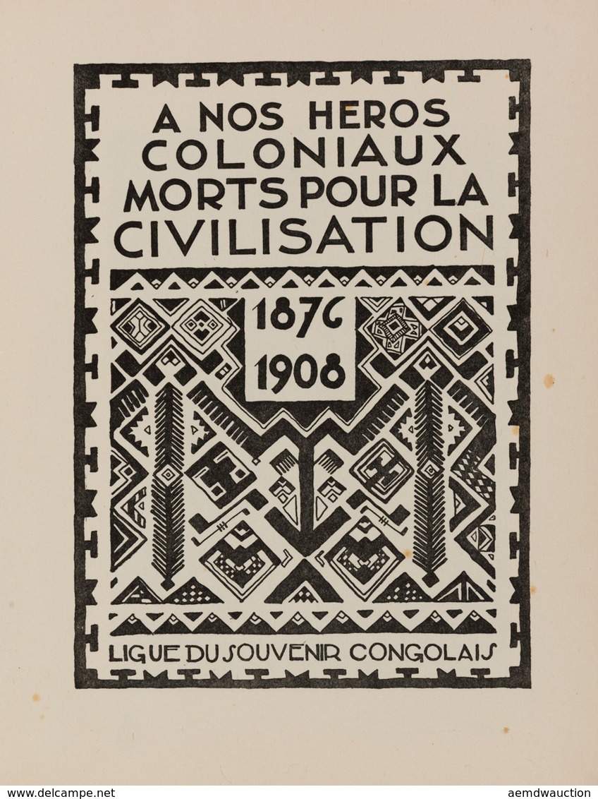 [CONGO BELGE] À Nos Héros Coloniaux Morts Pour La Civil - Non Classificati