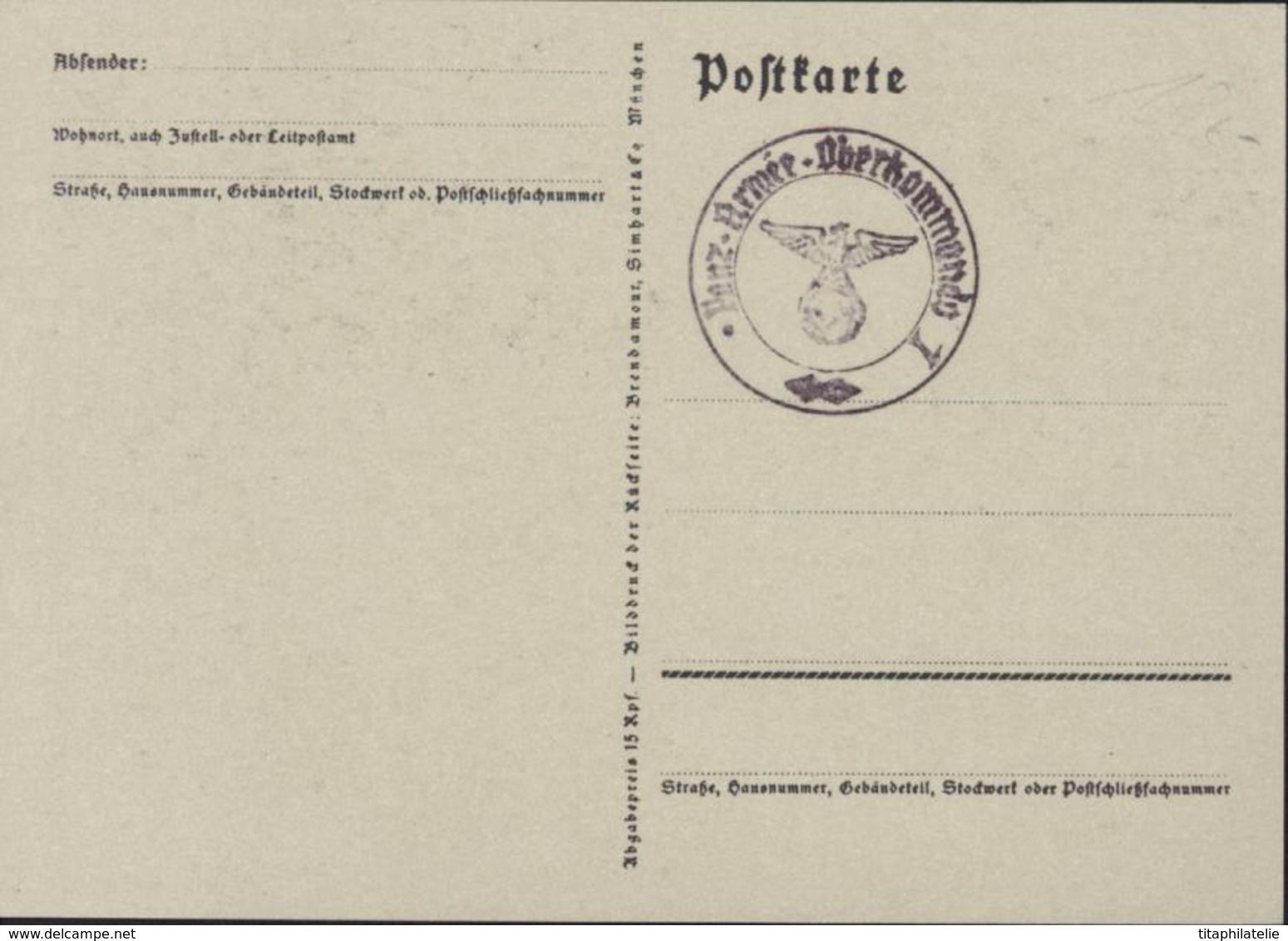 Nuremberg Nurnberg Reichsparteitag 1937 Aigle Croix Gammée Nazi Drapeau Cachet Corbeau Panz Armee Oberkommando 1 - Lettres & Documents