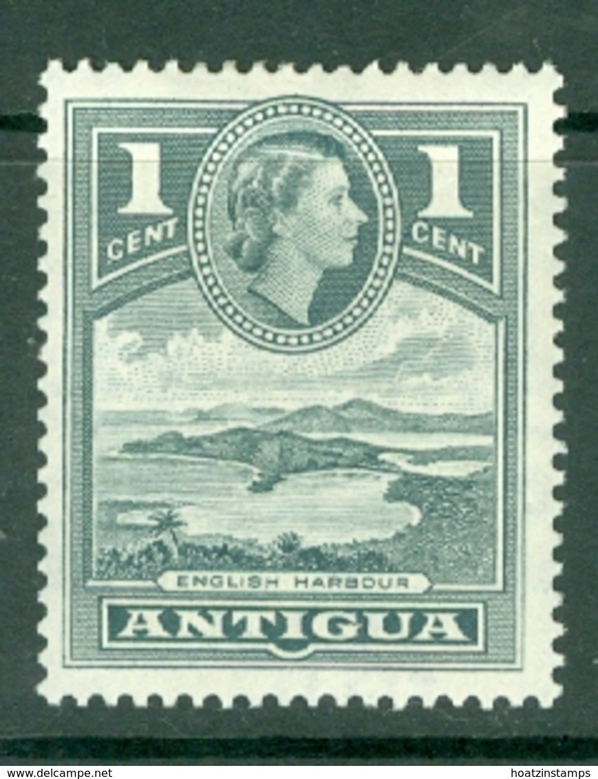 Antigua: 1953/62   QE II - Pictorial     SG121    1c   Slate-grey    MH - 1858-1960 Colonie Britannique