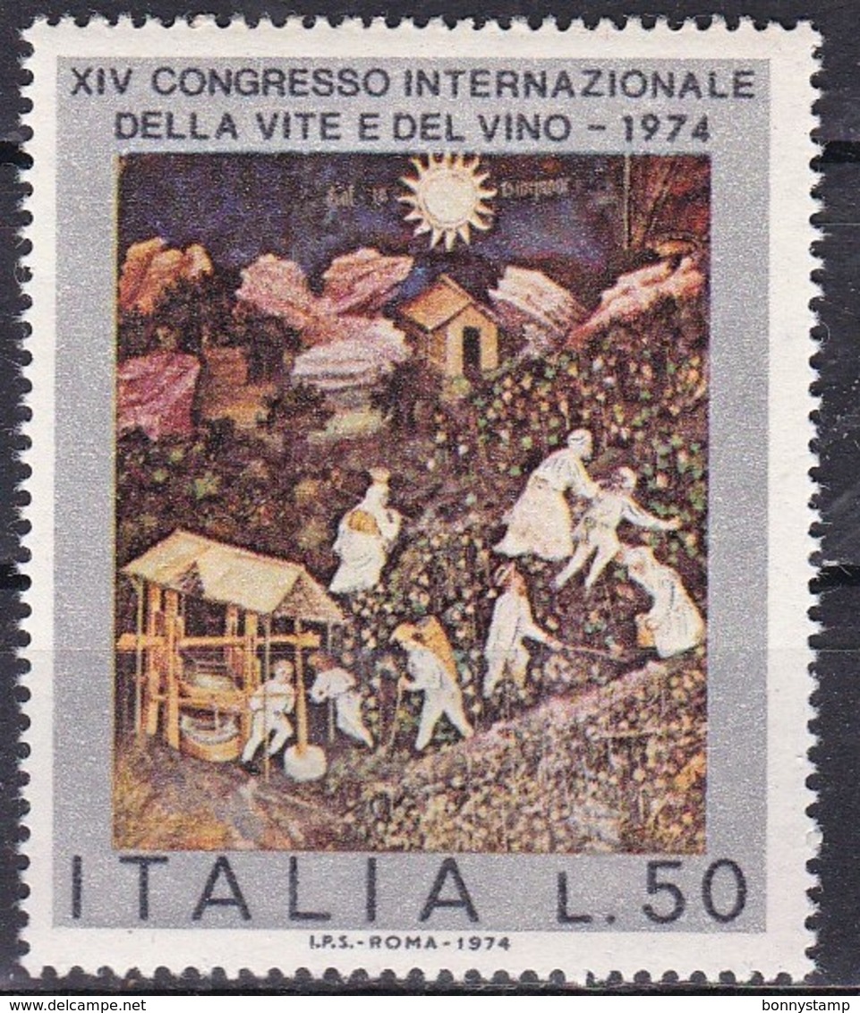 Repubblica Italiana, 1974 - Congresso Della Vite E Del Vino - Nr.1270 MNH** - 1971-80:  Nuevos