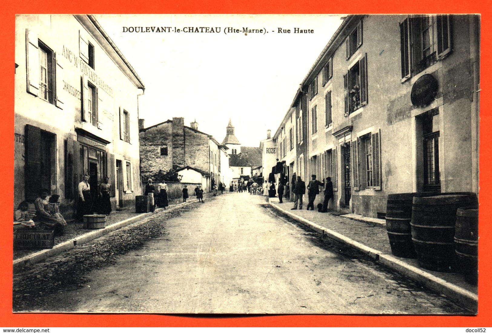 CPA 52 Doulevant Le Chateau " Rue Haute " - Doulevant-le-Château