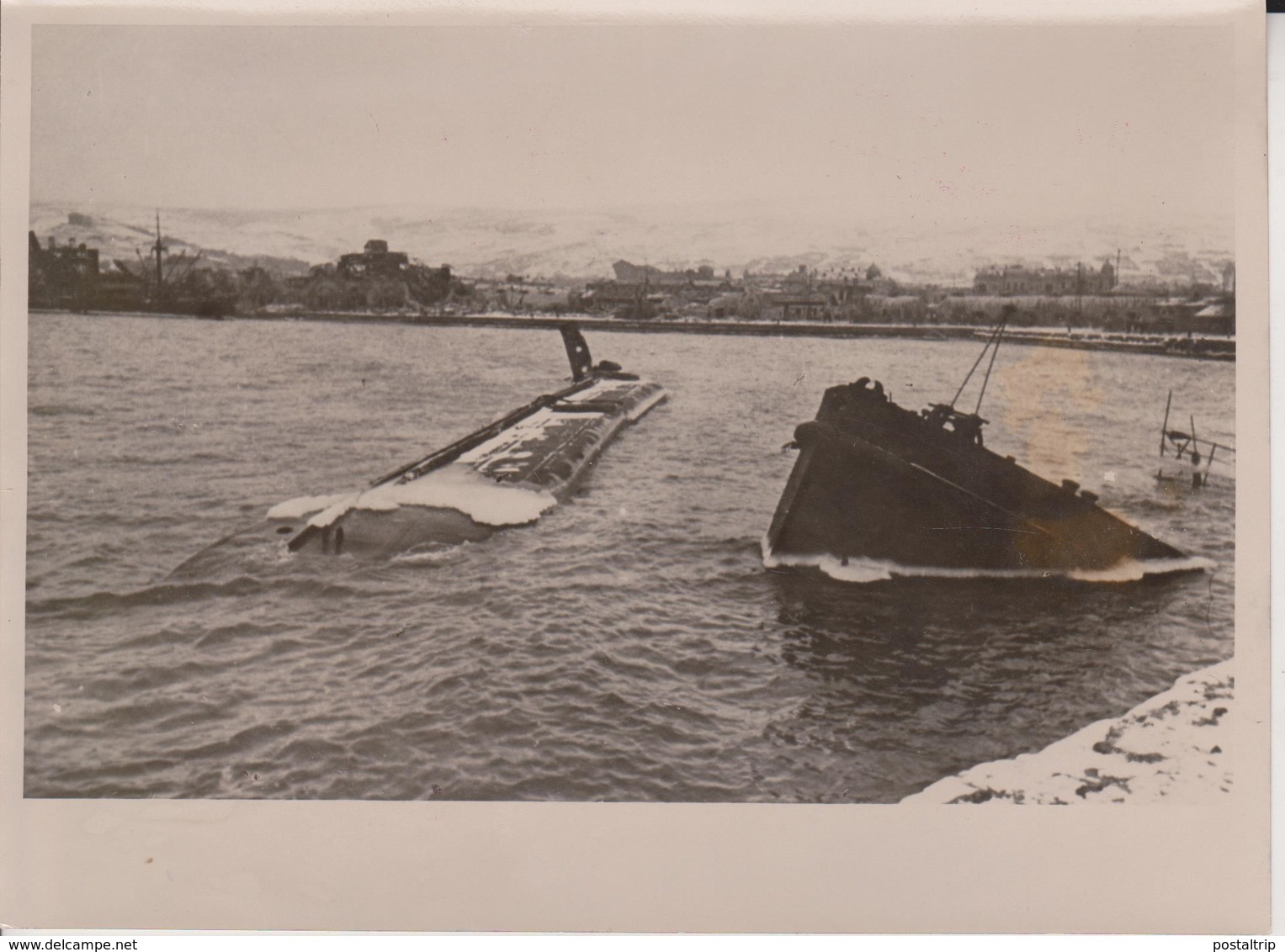 HAFEN VON FEODOSIA RUSSIA SOWJETTRANSPORTER  FOTO DE PRESSE WW2 WWII WORLD WAR 2 WELTKRIEG Aleman Deutchland - Lugares