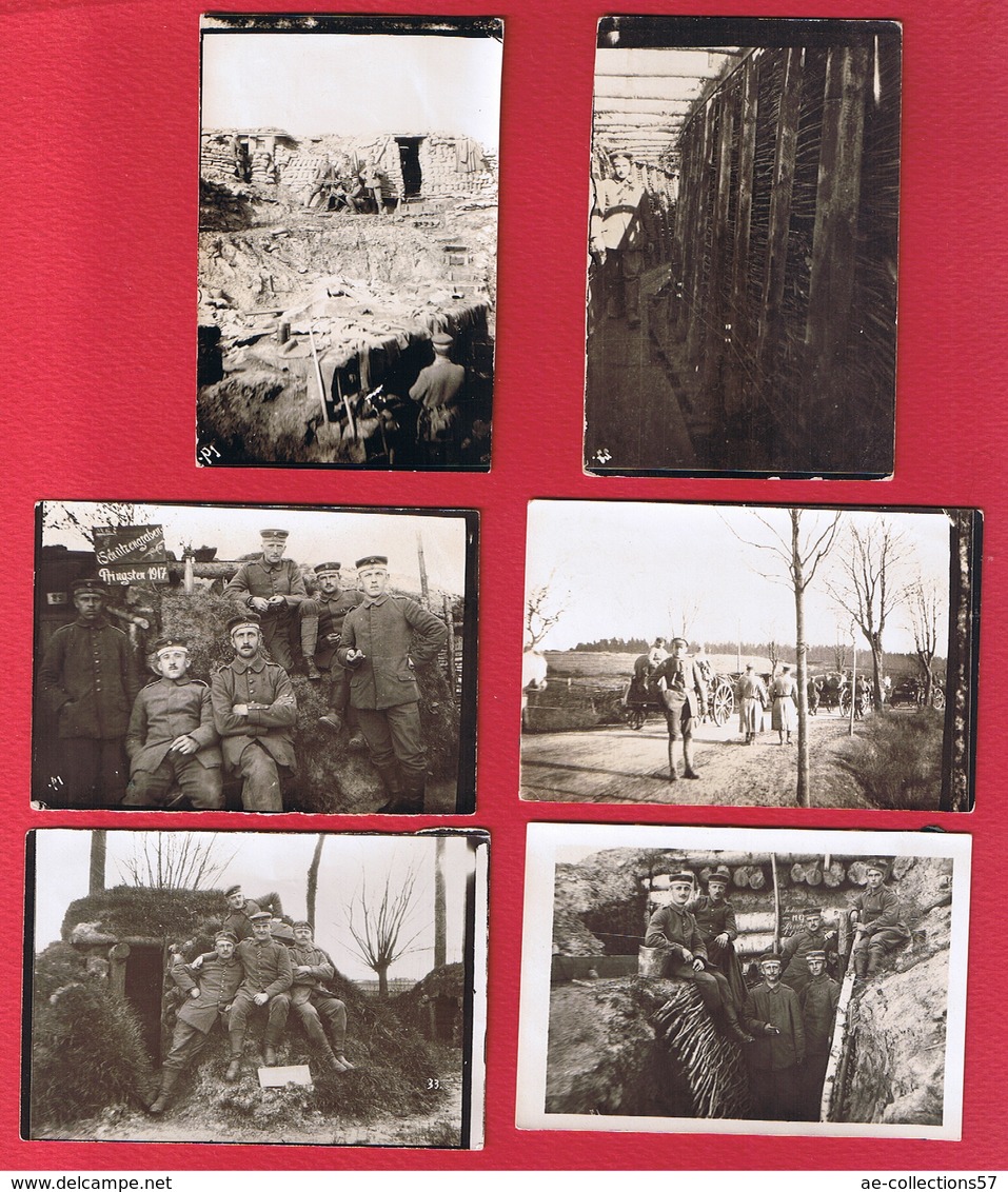 Flandres  -  Lot De Petites Photos  - Abimées Au Dos - War 1914-18