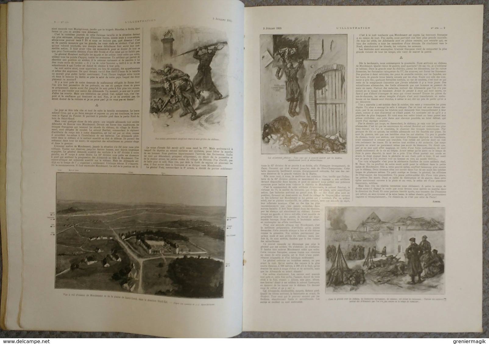 L'Illustration 3774 3 juillet 1915 Bombarde et biniou bretons/Mondement/Ben Tillett/Le casque de tranchée/Calonne/Loti