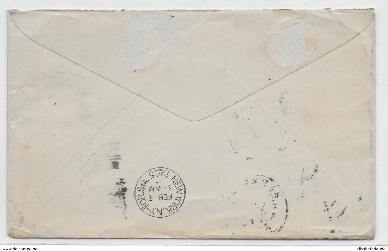 USA - 1905 - ENVELOPPE ENTIER Avec COMPLEMENT De POINT RICHMOND (CALIFORNIA) => PARIS - Lettres & Documents