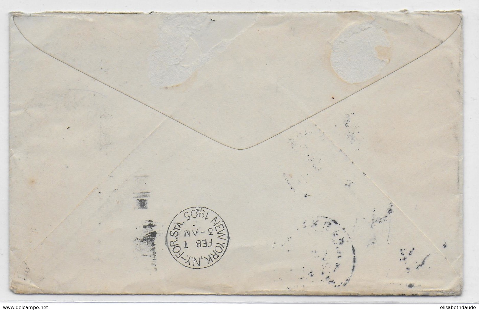 USA - 1905 - ENVELOPPE ENTIER Avec COMPLEMENT De POINT RICHMOND (CALIFORNIA) => PARIS - Cartas & Documentos