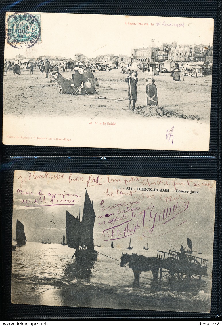 BERCK Sur MER LOT De 64  Cartes Postale Anciennes - Berck