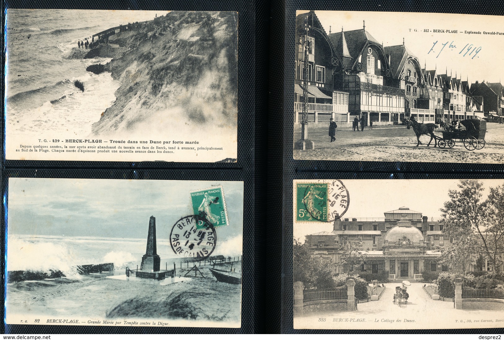 BERCK Sur MER LOT De 64  Cartes Postale Anciennes - Berck