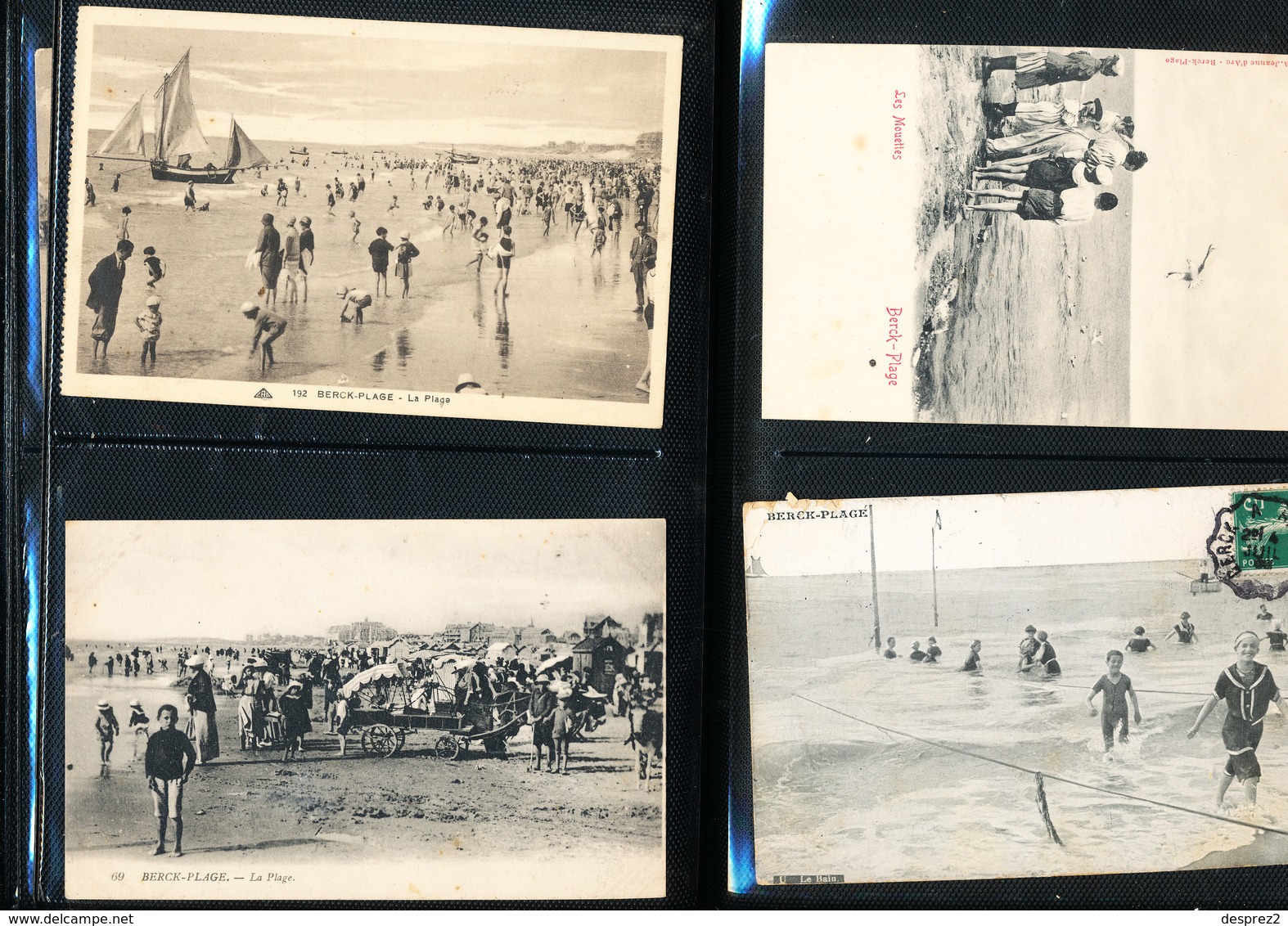 BERCK sur MER LOT de 64  cartes postale anciennes