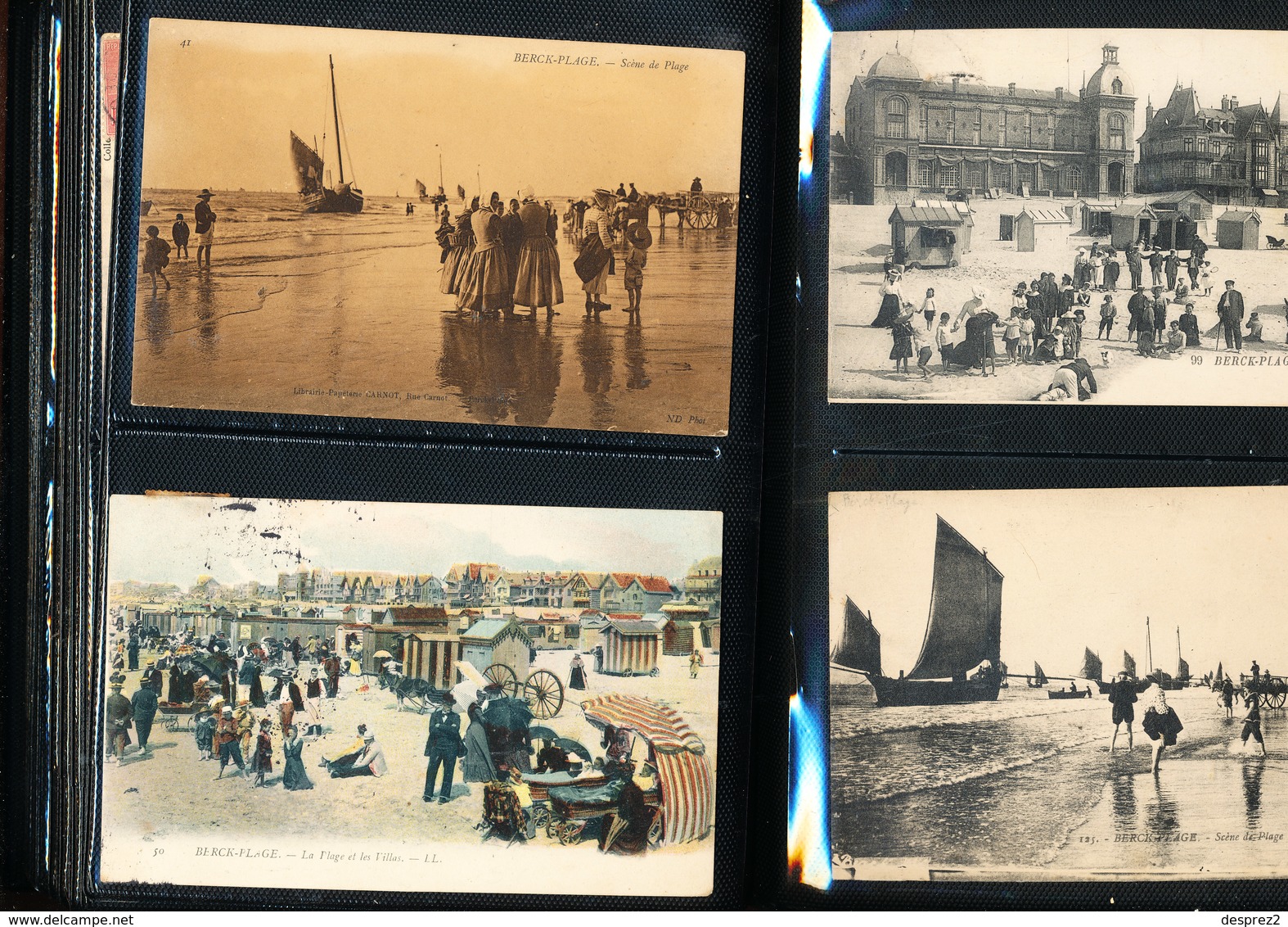 BERCK sur MER LOT de 64  cartes postale anciennes