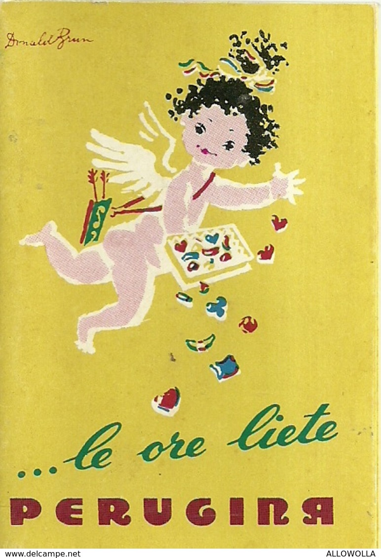 2837 " ....LE ORE LIETE PERUGINA - 14 ILLUSTRAZIONI DI DONALD BRUN -1954 " PIEGHEVOLE  ORIGINALE - Altri & Non Classificati