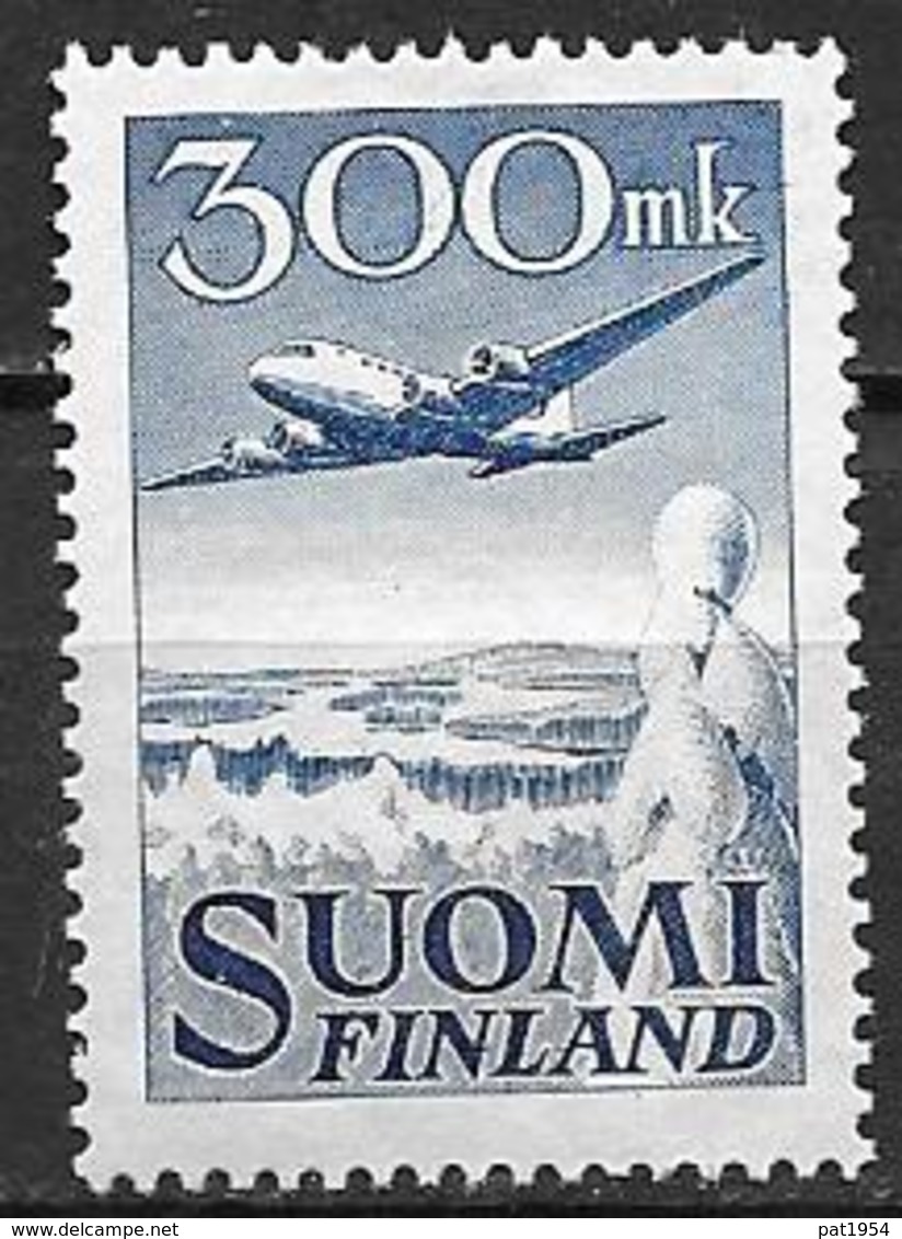 Finlande 1950 Poste Aérienne N° 3 Neuf ** MNH Avion DC6 - Ungebraucht