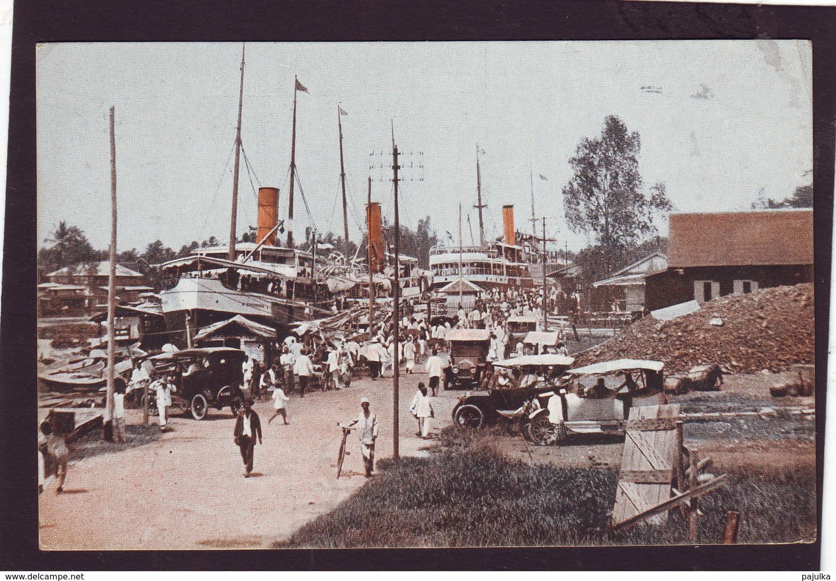 Old PC Nederl. Indie, Indonesie, Indonesia, Borneo, Harbour, Bandjermasin 1910-20 - Indonésie