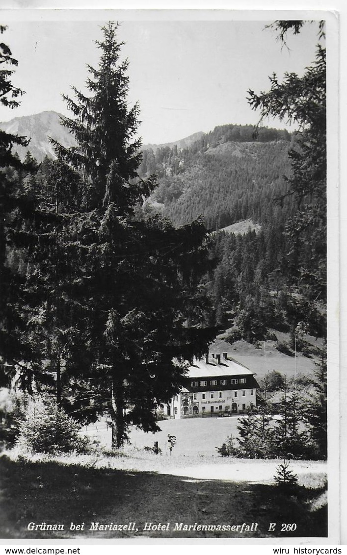 AK 0170  Grünau Bei Mariezell - Hotel Marienwasserfall / Foto Kuss Um 1957 - Mariazell