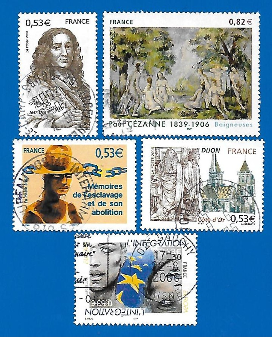 2006 - Timbres N° 3893, 3894, 3901, 3902,et 3903 - Oblitérés