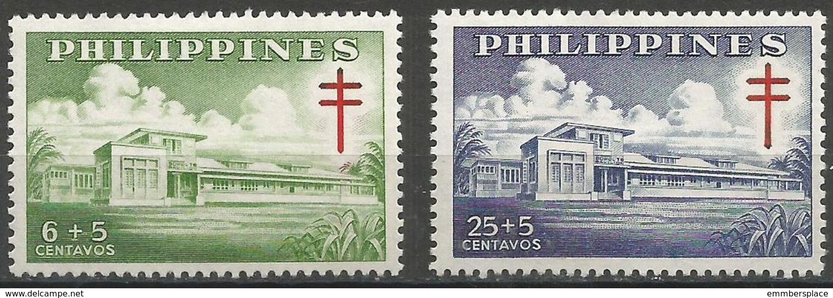 Philippines - 1959 TB Campaign Bohol Sanitarium  MNH **     Sc B14-5 - Philippines