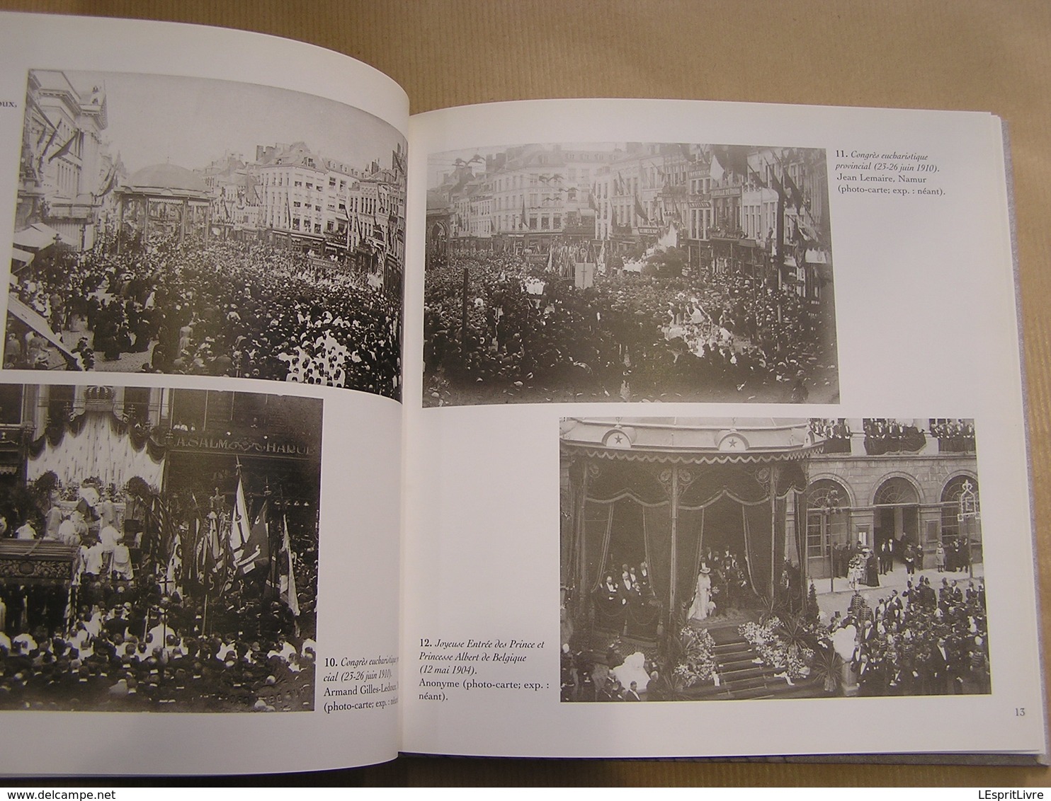 NAMUR Evénements en Cartes Postales Anciennes Régionalisme Citadelle Place Cortège Congrès Défilé Militaire Armée